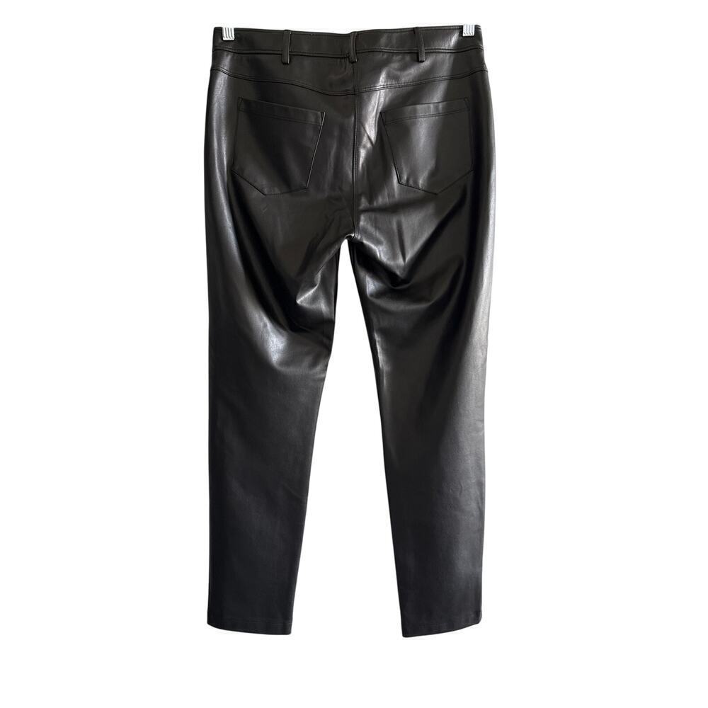 J. McLaughlin Hastings High Waist Faux Leather Pant in Black Womens Size 8 - Picture 4 of 7